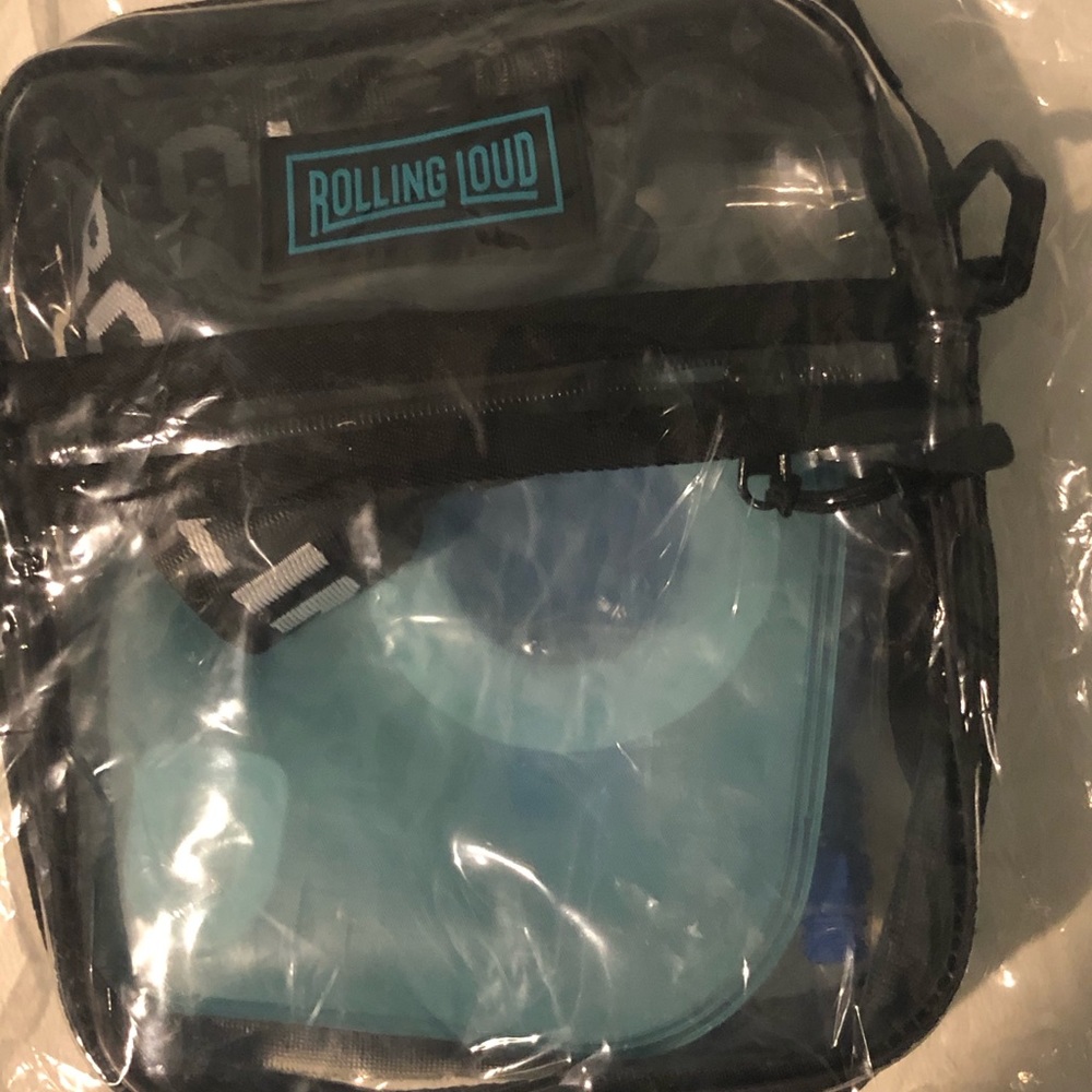 rolling loud clear shoulder bag